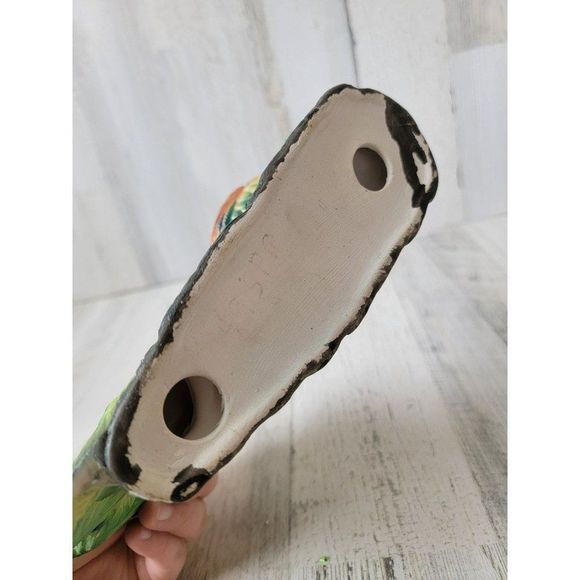 Peacock bird ceramic AS IS zoo rainbow home‎ decor figure - Picture 9 of 9